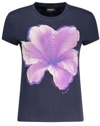 Desigual - Blue Cotton 's T - Lyst