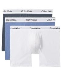 Calvin Klein - Blue Cotton Boxers - Lyst