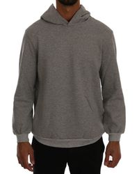 Daniele Alessandrini - Pullover Hodded Cotton Sweater Gray Tsh1350 - Lyst