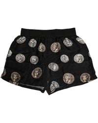 Dolce & Gabbana - Black Ancient Coin Print Boxer Shorts Underwear - Lyst