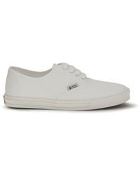 Prada - White Cotton Low Top Sneakers - Lyst