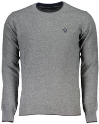 North Sails - Eco-conscious Gray Crew Neck Sweater - Xxl - Lyst