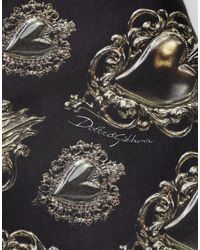 Dolce & Gabbana - Black Sacred Heart Cotton Sweatshirt Sweater - Lyst