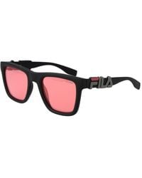 Fila - Gray Plastic Sunglasses - Lyst