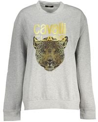 Roberto Cavalli - Chic Crew Neck Fleece Sweatshirt - Lyst