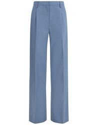 Prada - Blue Cotton Chino Pants - Lyst
