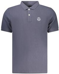 North Sails - Blue Cotton Men Polo - Lyst