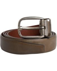 Dolce & Gabbana - Leather Belt With Metal Buckle - Lyst