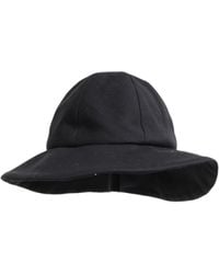 Dolce & Gabbana - Black Cotton Wide Brim Bucket Hat - Lyst