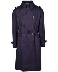 Aquascutum - Blue Cotton Jacket - Lyst