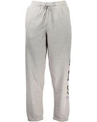 Vans - Grigio Cotton Men Sports Trouser - Lyst
