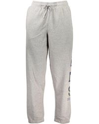 Vans - Grigio Cotton Men Sports Trouser - Lyst