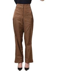 Roberto Cavalli - High Waist Fla Trouser Pants - Lyst