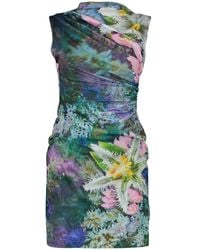 Desigual - Green Cotton Casual Dress - Lyst