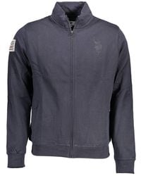 U.S. POLO ASSN. - Blue Cotton Men Sweater - Lyst