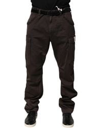 Dolce & Gabbana - Cotton Stretch Cargo Trouser Pants - Lyst