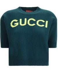 Gucci - Intarsia Wool Top - Lyst