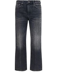 R13 - Black Cotton Boyfriend Jeans - Lyst