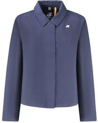 K-Way - Blue Polyester Jacket - S - Lyst