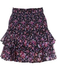 Isabel Marant - Isabel Marant Etoile 'naomi' Organic Cotton Mini Skirt - Lyst