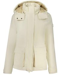 North Sails - White Polyester Parka Jacket - Lyst