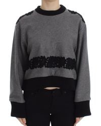 Dolce & Gabbana - Elegant Cashmere Blend Lace Sweater - Lyst