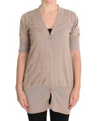 Pink Memories - Pink Lace Cotton Cardigan Sweater - Lyst