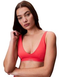 Calvin Klein - Orange Recycled Polyester Bikini - Lyst