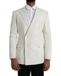 Dolce & Gabbana - Wool Martini Double Breasted Blazer - Lyst