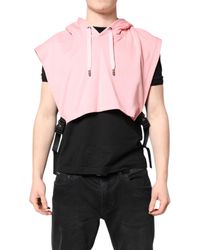 Dolce & Gabbana - Cotton Hooded Sportswear Vest Sweater - Lyst