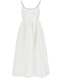 Self-Portrait - 'Diamond Taffeta Midi Dress - Lyst