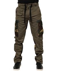 Dolce & Gabbana - Cargo Pants Camo Detail - Lyst