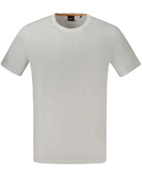 BOSS - Cotton T-Shirt - Lyst