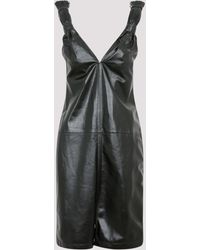 Bottega Veneta - Shiny Leather Tassel Dress - Lyst