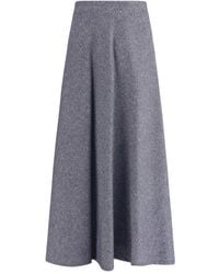 Sara Roka - Flared Midi Skir - Lyst