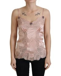 Dolce & Gabbana - Silk Satin Top - Lyst