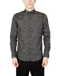 Gianni Lupo - Gray Cotton Shirt - Lyst