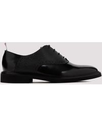Thom Browne - Black Leather Saddle Shoes - Lyst