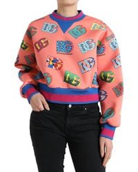 Dolce & Gabbana - Crew Neck Logo Sweatshirt - Lyst