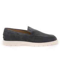Tod's - Tods Suede Loafers - Lyst
