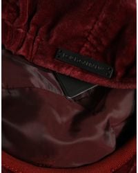 Dolce & Gabbana - Men Dark Red Cotton Newsboy Capello Cabbie Hat - Lyst