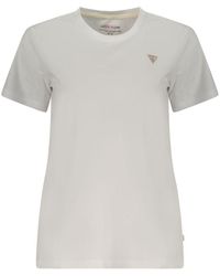 Guess - White Cotton T - Lyst