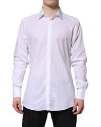 Dolce & Gabbana - Cotton Long Sleeves Formal Shirt - Lyst