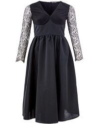 Lardini - Black Polyester Cocktail Dress - Lyst