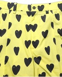 Dolce & Gabbana - Cotton Heart Print Bermuda Shorts - Lyst