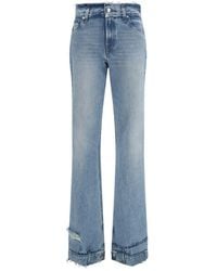 Haikure - Blue Cotton Flared Jeans - Lyst