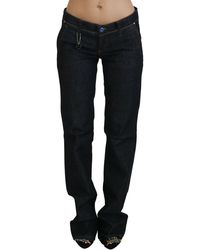CoSTUME NATIONAL - Blue Low Waist Straight Denim Pants Jeans - Lyst