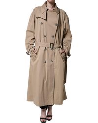 Dolce & Gabbana - Double Breasted Trench Coat Jacket - Lyst