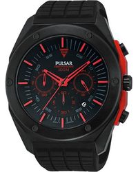 Pulsar - Black Rubber Watch - Lyst