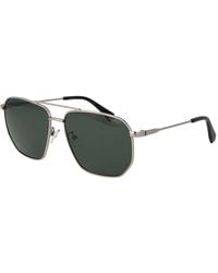 Polaroid - Silver Metal Sunglasses - Lyst